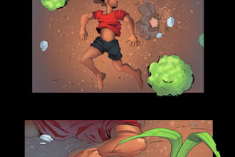 professionally color your comic book pages and covers