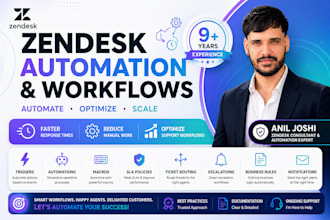 build zendesk automations, triggers, macros and sla workflows