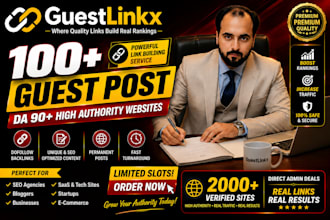 provide guest posting, and niche edit link building