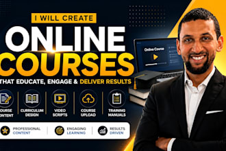 create an online course, elearning content and training manual