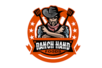 design aesthetics classic food company logo
