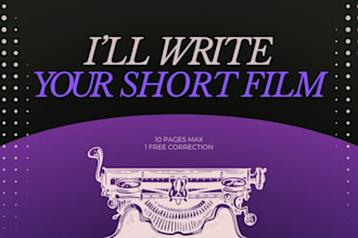 write your short film script
