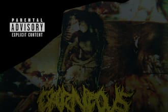 design a dark, heavy, and atmospheric album cover for your music