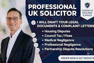 draft a professional negligence letter of claim in the UK