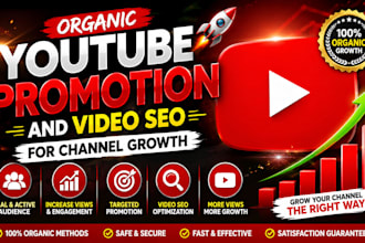 organic youtube promotion and video seo for channel growth