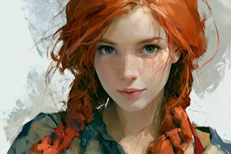 paint a realistic digital portrait
