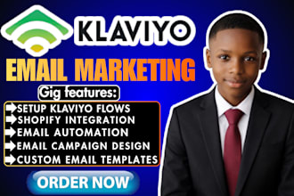 setup klaviyo email marketing automation email flows for shopify fashion brand
