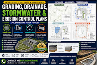 design grading, drainage, stormwater and erosion control plans
