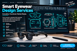 design wearable technology products, glasses, smartwatches, and fitness trackers