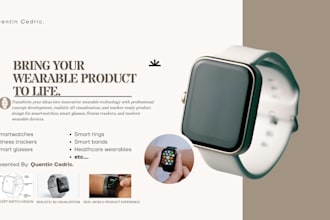 design wearable technology products, glasses, smartwatches and fitness trackers