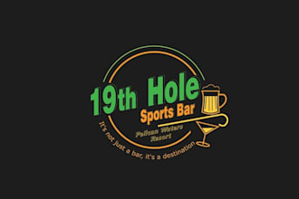 design family friendly sports bar logo