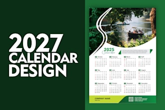 create perfect wall or desk calendar for your company