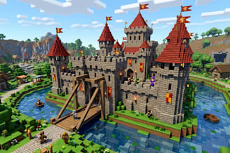 build full roblox game, roblox map, roblox building, roblox gui, weapon, lua
