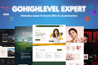 design gohighlevel ghl sales funnel ai automation n8n go high level website