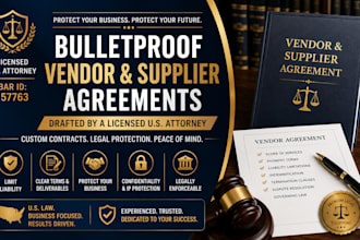 draft a custom vendor agreement to protect your business