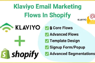 setup klaviyo marketing email flows shopify marketing ecommerce flows