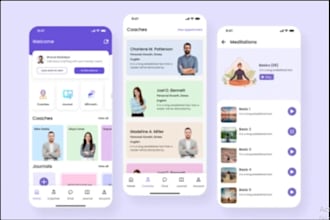 build social media app, chat app, streaming app, dating app, tinder clone app