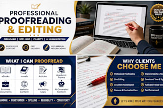 rewrite, proofread, humanize editing, ebook, novel, copy editor ai content,