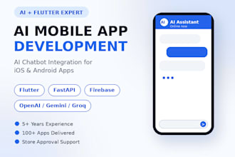 do ai mobile app development, ai chatbot as flutter developer