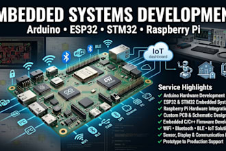 develop embedded pcb with arduino, esp32 and raspberry pi