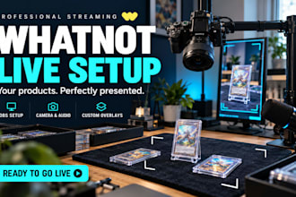 design whatnot overlays and scoreboard for obs live streams