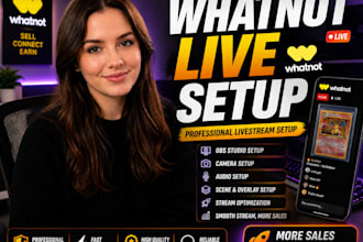 set up obs studio for whatnot live selling and streaming