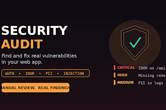 audit your web app for security vulnerabilities and fix them