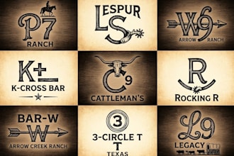 do make cattle brand western ranch cowboy texas logo and livestock branding