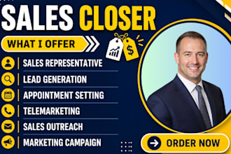 be your sales closer agent sales person b2b sales representative sales closer
