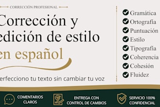 proofread and edit your spanish text