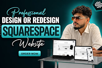 design or redesign a modern professional squarespace website