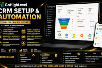 set up gohighlevel CRM, workflows and automation