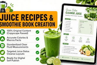 be smoothie book creator healthy drinks juice recipes monetize blog traffic