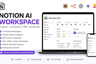 notion ai workspace with claude code mcp genspark ai agent n8n CRM dashboard