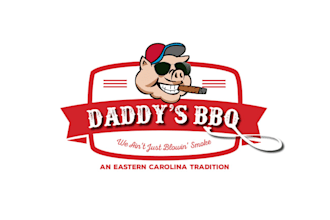 design eastern north carolina BBQ food truck logo