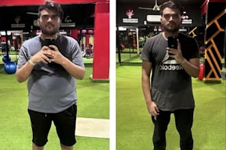 design a flexible diet and gym workout plan for your transformation