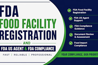 do fda food facility registration, fda us agent and fda compliance