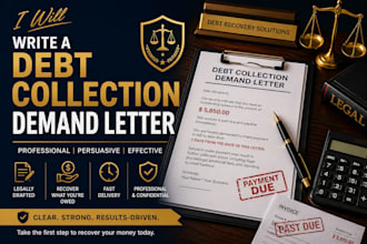 write a debt collection demand letter