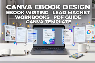 design canva ebook, workbook, lead magnet, PDF guide and journal