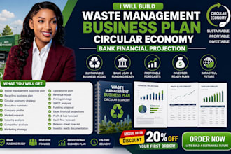 build waste management business plan circular economy bank financial projection