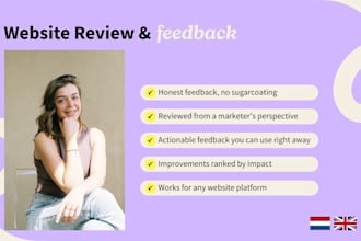 review your website and give practical feedback