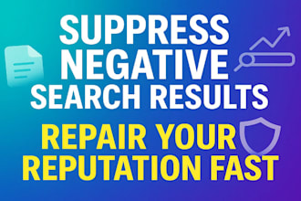 suppress and remove negative links on google search fast