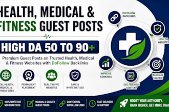 publish health medical and fitness guest posts with dofollow SEO backlinks