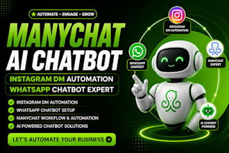 build manychat automation whatsapp chatbot instagram dm n8n ai chatbot expert
