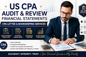 be US CPA audit review financial statements, CPA letter, bookkeeping