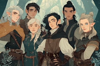 create custom dnd and fantasy character art