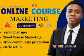 skool community promotion,online course marketing circle so skool manager