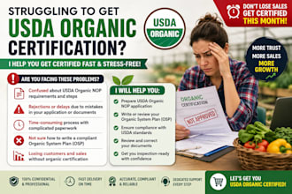 help you get usda organic nop certification and prepare OSP documents, usda sell