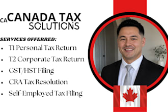 prepare canada tax return gst hst filing t1 t2 corporate tax
