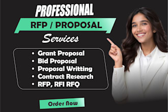 do government contract research, rfp, rfq,rfi and bid proposal writing